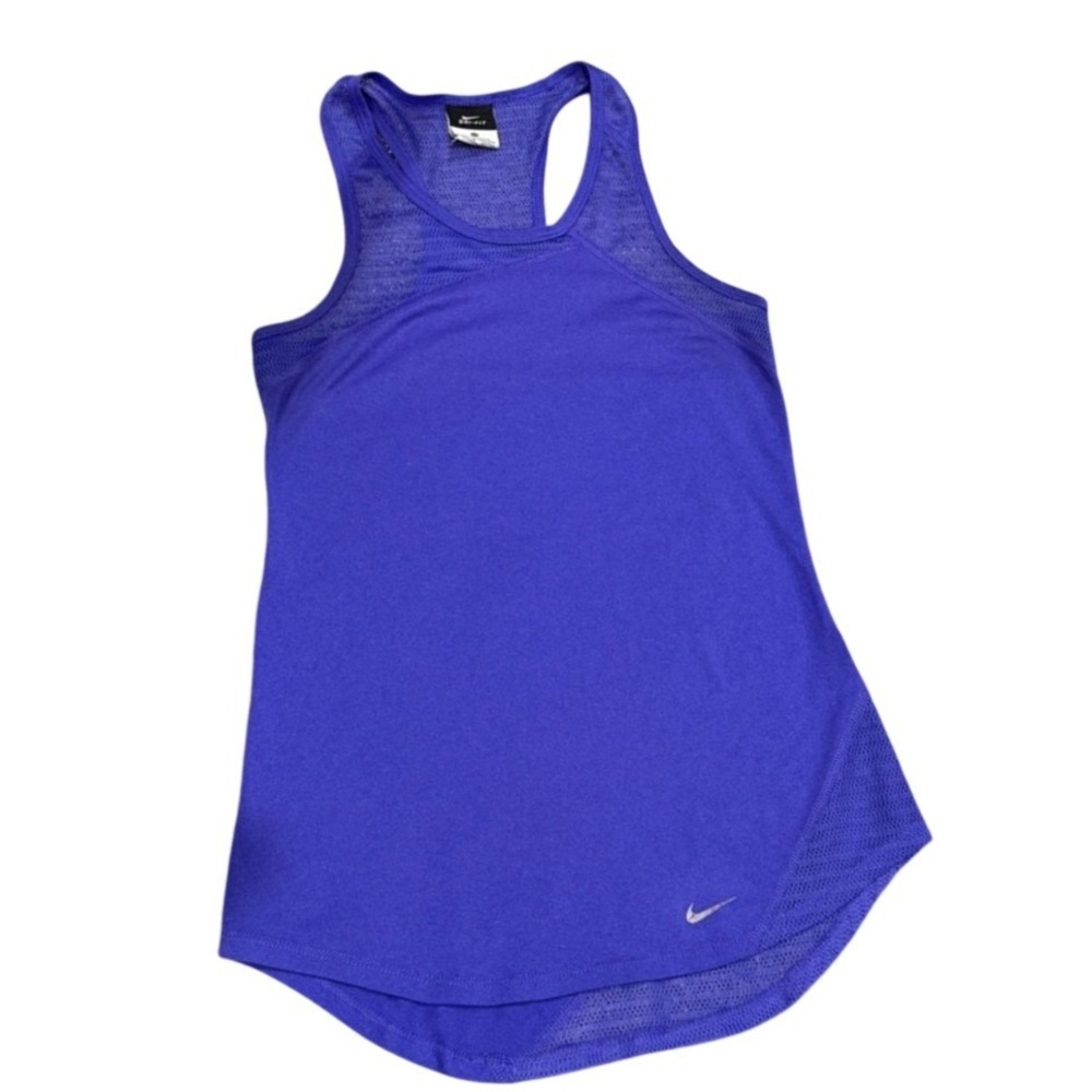 Nike Dri-FIT Purple Mesh Racerback Tank Top Womens XS Athletic Running Gym